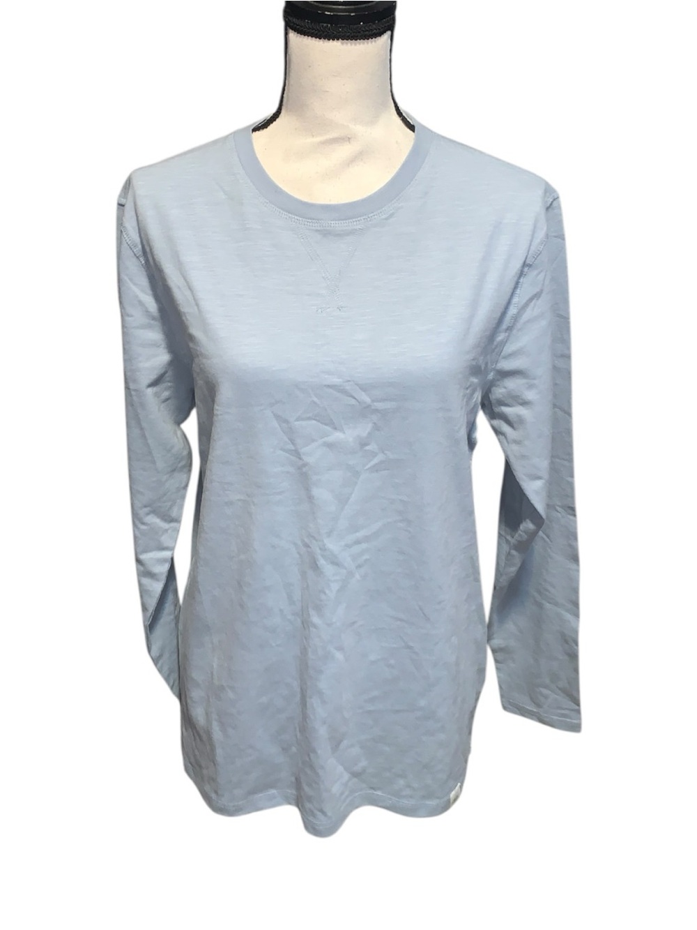 NWT Dip Winter Wonderland Light Blue Women's Long-Sleeve Crewneck Top